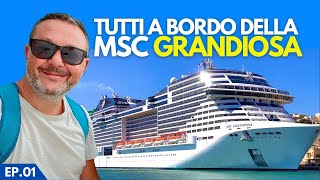 MSC GRANDIOSA ESPERIENZA FANTASTICA  CABINA AUREA con BALCONE  Vacanze in CROCIERA [upl. by Nahtnamas818]