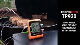 ThermoPro TP930  Wireless Smart Meat Thermometer for BBQ Oven Smoker [upl. by Iman]