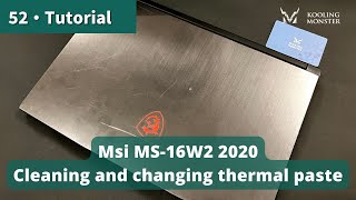 Speed Up Your Msi MS16W2 2020  Prevent Overheating With Dust Cleaning amp New Thermal Paste [upl. by Nolita]