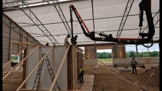 Pouring Concrete for the Lely Robot Room July 10 2024 [upl. by Nnaeed]