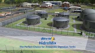 Hidrostals HidroMix Tank Mixing System for Sludge Storage Tanks [upl. by Airamana]