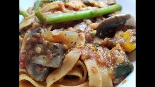 Complete Balanced Vegan Pasta MealWFPB HCLF Diet [upl. by Alemap]