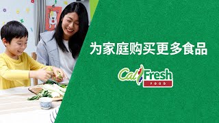 照料  CalFresh 可帮助购买更多食品 [upl. by Trixy]