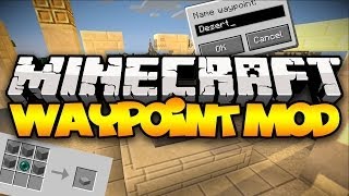 Minecraft WAYPOINTS Teleport Anywhere Anytime  Mod Showcase [upl. by Newman]