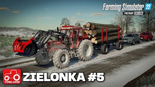 WINTER FORESTRY amp MAKING PLANKS FOR PIANOS FS22 Timelapse Zielonka Ep 5 [upl. by Naillil660]