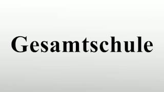 Gesamtschule [upl. by Aleet971]