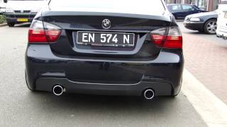 BMW E90 325i Sport Exhaust UITLAAT  SPORTUITLAAT system by Maxiperformance [upl. by Hennessey]