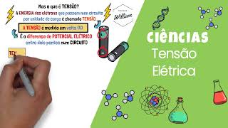 RESUMO Tensao Elétrica Circuitos Elétricos  Ciências l Prof William de Andrade [upl. by Chapel]