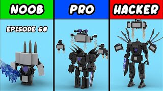 Skibidi Toilet LEGO Building Titan TV man 30  Episode 68  Tutorial [upl. by Anialad]