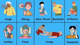 20 Common Diseases and Medical Conditions  English vocabulary [upl. by Suoicul]