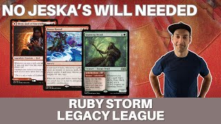 Jeskas Will is no longer required Ruby Storm with Questing Druid for max card draw  MTG Legacy [upl. by Burchett]