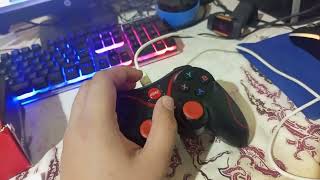 How to Connect gen game X3 Wireless Controller via Wired USB Connection Tagalog Eng CC [upl. by Suzi]