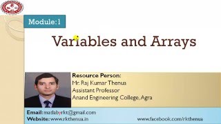 Lecture6 MATLAB Variables and Arrays HindiUrdu [upl. by Hedvige905]