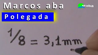 POLEGADA PARA MILÍMETROS  Sistema métrico [upl. by Alyel]