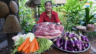 Market tour and cooking  Yummy pork cook 4 recipes  Countryside Life TV [upl. by Korey]