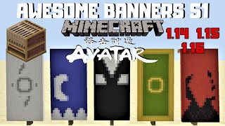 ✔ 5 AWESOME MINECRAFT BANNER DESIGNS WITH TUTORIAL 51 LOOM [upl. by Seraphim]