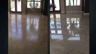 San Diego Travertine Floor Restoration and Polishing [upl. by Akalam353]