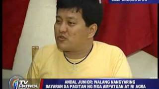 Andal Jr defends Agra endorses Aquino [upl. by Malilliw]