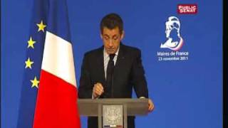 Sarkozy  Droit de vote des étrangers aux élections locales  quotUne proposition hasardeusequot [upl. by Enelehs413]