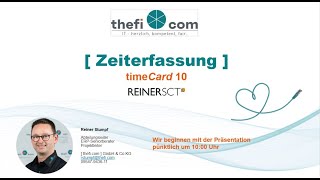 Webinar REINER SCT  timeCard 10 Aufzeichnung [upl. by Prevot]