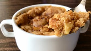 Apple Mug Cake in 1 Minute  Eggless Microwave Apple Cake  Em’s Kitchen [upl. by Ahsot]