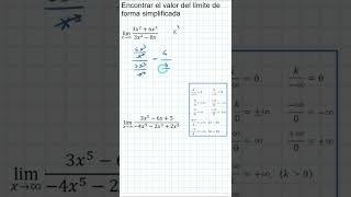 LÍMITE AL INFINITO 👉👉MÉTODO RÁPIDO👈👈 habilidadmatematicalimites calculodiferencial [upl. by Ahsinak995]