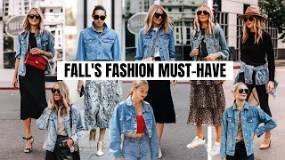 10 Reasons Why You NEED A Jean Jacket  Fall Fashion Trends 2021 [upl. by Drice]