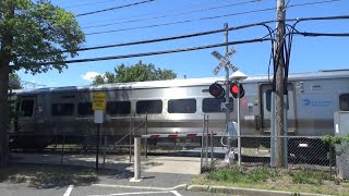 LIRR M7 Train to West Hempstead  Malverne Pedestrian Crossing [upl. by Ardrey]