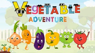 Vegetables Adventure Fun Kids Cartoon  Learning Vegetables with SmartyKids World TV [upl. by Kyrstin]