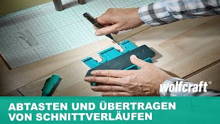 Konturenlehre Zum Abtasten und Übertragen von Schnittverläufen  wolfcraft [upl. by Oirevlis]