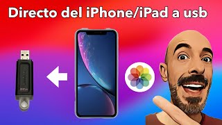 Así de fácil Pasa fotos videos y archivos desde iPhoneiPad a una usb con esto [upl. by Rossy]