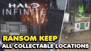 Halo Infinite  Ransom Keep All Collectable Locations Spartan Cores Banished amp UNSC Audio Logs [upl. by Goody3]