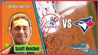 Free MLB Betting Pick New York Yankees vs Toronto Blue Jays 62724 Scotts Selections [upl. by Reidar]