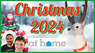 AT HOME Christmas 2024 Shopping Walkthrough New Holiday Decor Shop With Me [upl. by Eliga123]