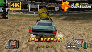 Destruction Derby Raw   DuckStation 4K   PS1 Emulator 2024 [upl. by Ennasor]