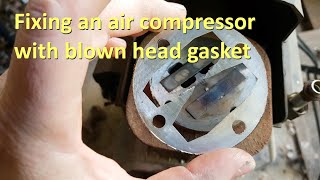 Air Compressor Head Gasket Fix [upl. by Rogerio]