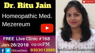 Mezereum Homoepathic Medicine DrRitus Live Clinic168 [upl. by Itsyrk601]