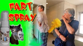 FARTING with the Strongest FART SPRAY 🤢💩 Funny Fart Prank 😝 [upl. by Kimball]