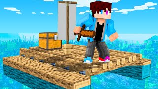 Ik Speel RAFT In MINECRAFT Survival [upl. by Elem]