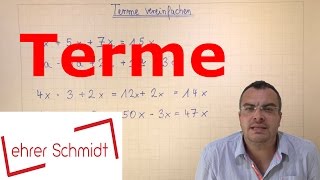 Terme berechnen  Terme und Gleichungen  Mathematik  Lehrerschmidt [upl. by Kjersti]