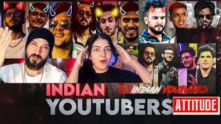 Pakistani Reaction on Indian Youtubers Full Attitude Videos😈🔥😲🔥 [upl. by Nolyaw]