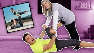 EXTREME COUPLES YOGA GONE WRONG SHE FELL [upl. by Ivory]