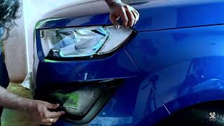 Ford Ecosport Fog light Bezel Painting I have spend only 200rs Do it Yourself Ecosport Easy mods [upl. by Formenti339]