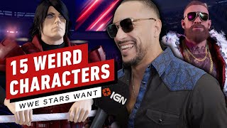 15 Weird Characters WWE Superstars Want in WWE 2K24 [upl. by Riabuz]