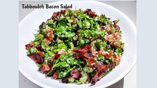 Tabbouleh Bacon Salad  Make Easy and Tasty Tabbouleh and Bacon Salad At Home  Meal Tonight [upl. by Esylle]