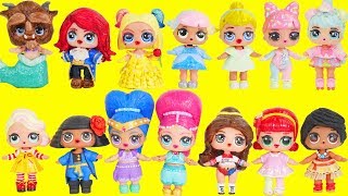 LOL Surprise Dolls Wrong Heads  Dress Up Family with Lils Fuzzy Pets  Toy Egg Videos [upl. by Jessabell]