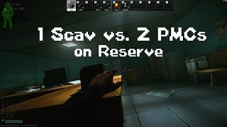 Outplaying 2 PMCs on Reserve as a Scav using Stock AK  Escape from Tarkov [upl. by Nomyad]