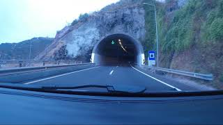 Driving Madeira Sâo MartinhoFunchal to Seixal [upl. by Liahus]