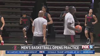 SDSU Mens Basketball Opens Practice [upl. by Sakram]