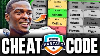 The GoTo Strategy To Win ESPN Fantasy Football Drafts [upl. by Reade]